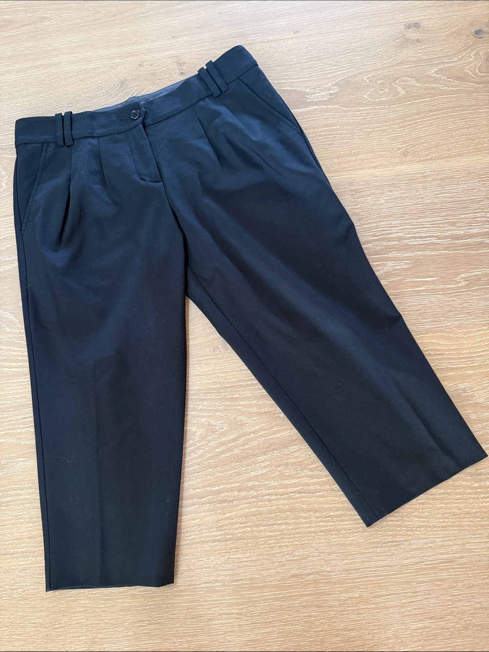 BCBGMaxAzria Black Pleated Dress Culottes